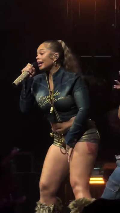 Latto performing