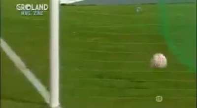 Interesting way to score a goal.
