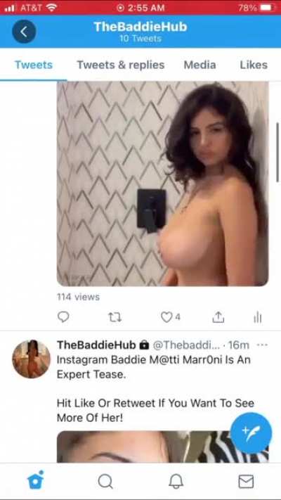Instagram Baddie M@tti Marr0ni Loves Playing In The Shower! Twitt<wbr>er:@t<wbr>hebad<wbr>diehu<wbr>b