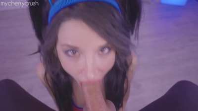 All Over Her Face & Hair