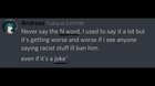 Says she isn’t racist. Says the hard R 70 times.
