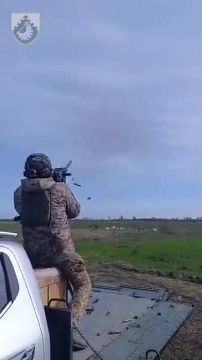 The satisfying moment of shooting down a Shahed