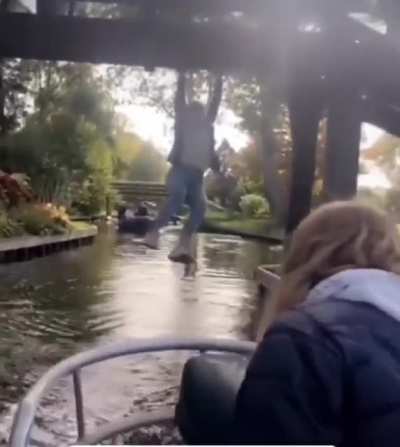 WCGW hanging on to a bridge