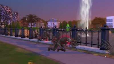 Phone addictions in the sims are no joke even werewolves have it