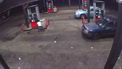 Gas Station Shootout In Atlanta, GA