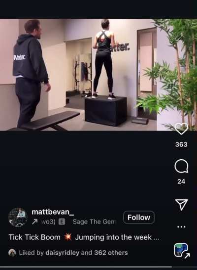 I don’t care who you are you’re not standing behind my wife doing box jumps trainer or not😂