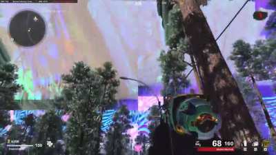 The nail gun has a weird effect on traffic signs