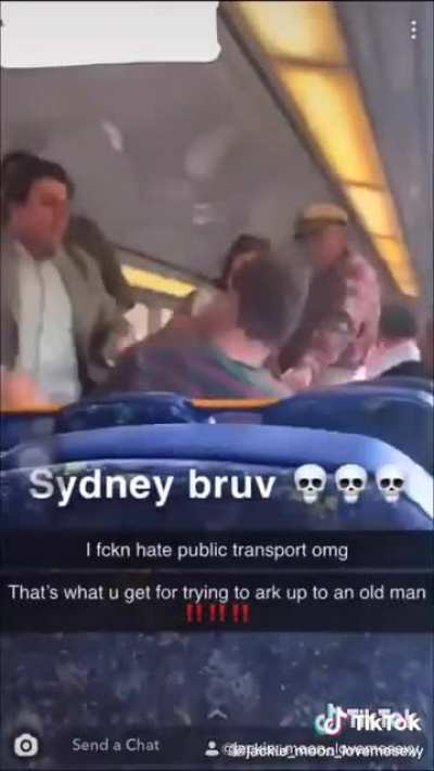 Teenager starts a fight and gets man handled