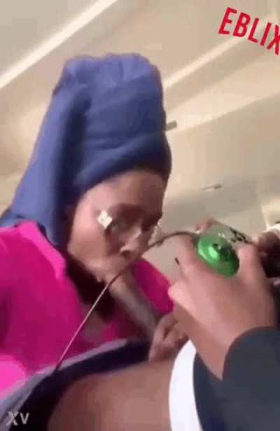 I'm supposed to be getting ready for work and my son got me in here sucking on this big ole dick while he sits his ass on that damn game. Smh now I gotta hurry up and make him nut so I wont be late again I swear he do this shit on purpose