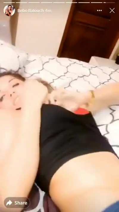 Kissing her nipple while drunk