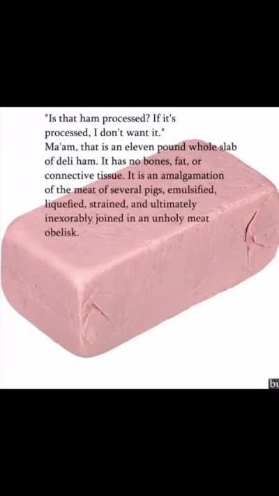 Is that ham processed?