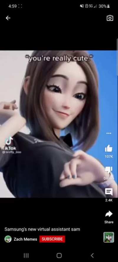Samsung's new virtual assistant (nsfw? Maybe?)
