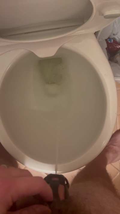 Chastity piss