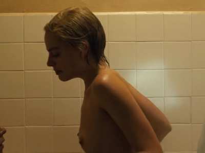 Comforting shower sex with Margot Robbie