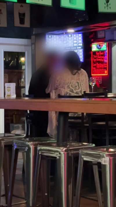 He bet $100 I wouldn’t dare hit on the cute guy at the bar. 30 mins later, he was on my couch, cock in mouth. Not only was it something I’d do anyway, I also got my nails done. Win win.