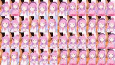 Luna sings Monster Hunter's dango song... 48 times at once