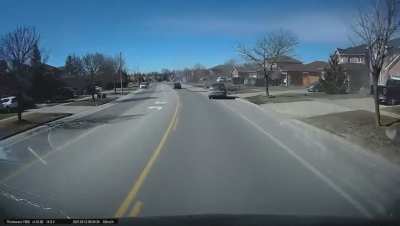 Idiot of the year in Barrie, ON.
