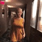 Dee Williams Stripping In The Hallway On The Way To Her Hotel Room
