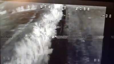 Scouts of the 36th Army hit Ukrainian forces with FPV drones in a forested area south of Zolota Nyva, Donetsk