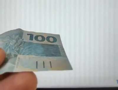 Dica de como evitar Loss com nota falsa: apenas as notas verdadeiras de Real têm este efeito