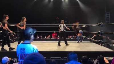 Skye blue entrance from dark taping last night