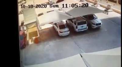 Parking lot collapses