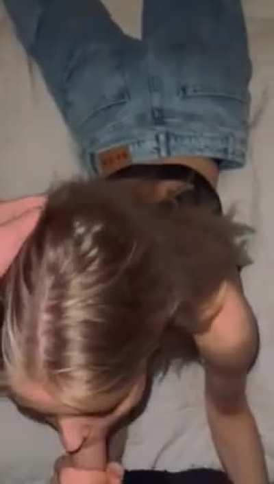 hot blonde blowjob