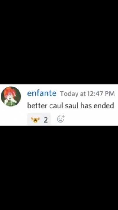 This is to respond to the last episode of Better call saul