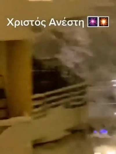 Power line infrastructure capital city of Greece, Athens, showing gross unpreparedness for snow
