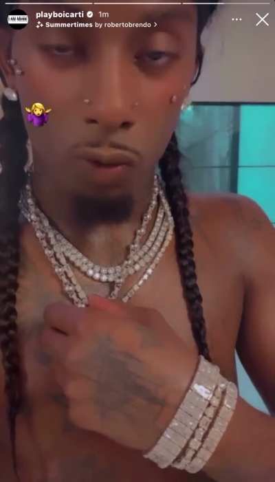 I’m sorry but what the fuck is Carti doing
