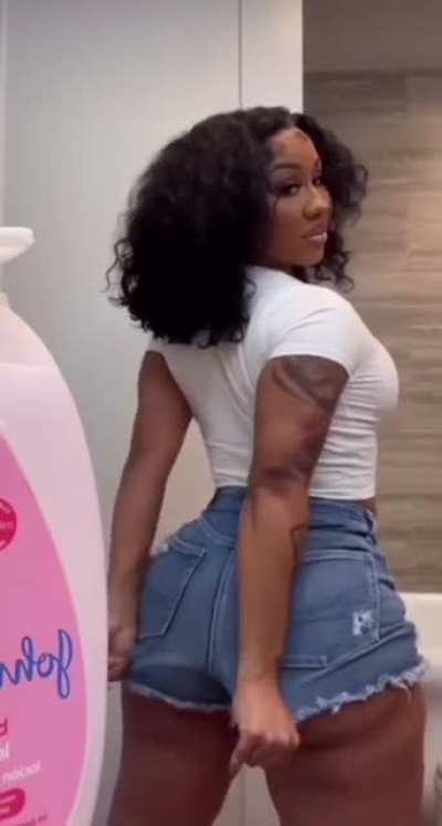 GOOD LUCK HIDING THOSE CHEEKS