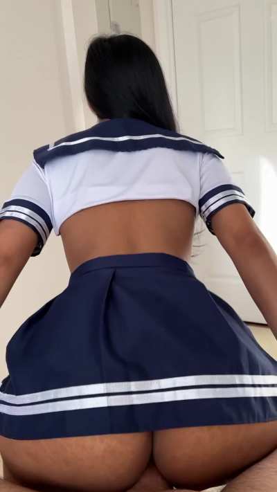 I bounced my thick schoolgirl ass on his cock!