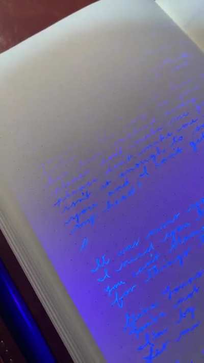 Nothing feels stealthier than using Noodler’s Blue Ghost 👻