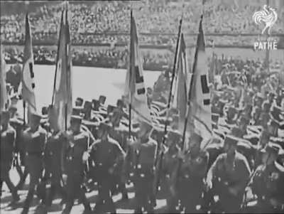 In 1935, the Nazis released a powerful propaganda in Germany. The British Ministry of Information then made a parody of it to humiliate the Nazis. Basically, the World's first YTP.