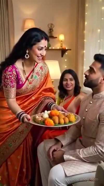 Aunty Satisfies Her Desires when Husband is Away!!