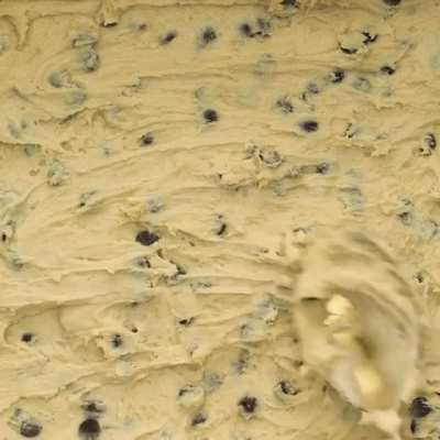 Chocolate Fudge Stuffed Choc Chip Cookie Slice