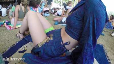 Festival upskirt