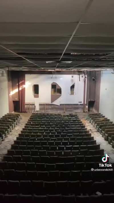 A movie theater abandoned in 2005