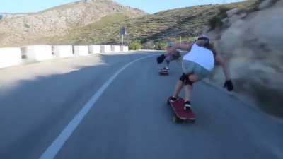 Two girls doing an impressive raw run