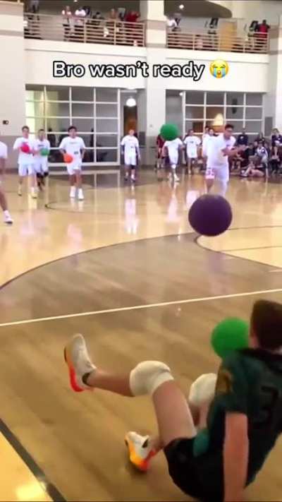To dodge the balls…