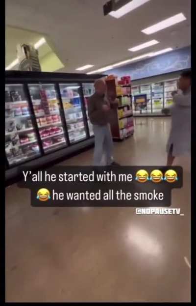 Old man doesn’t know when to walk away