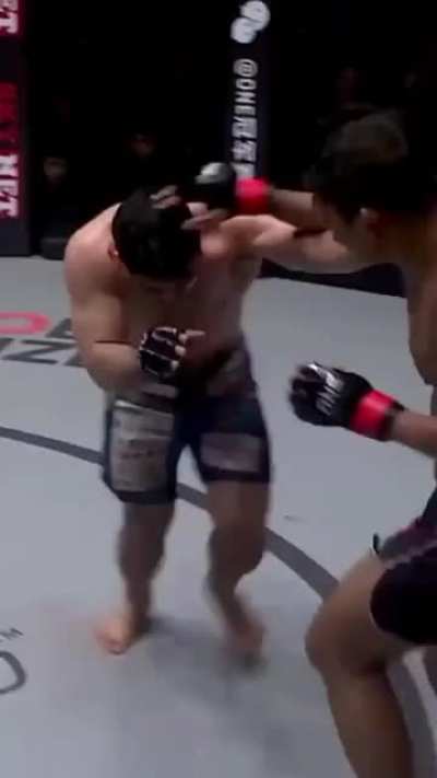 Fighter knocked out opponent into his childhood