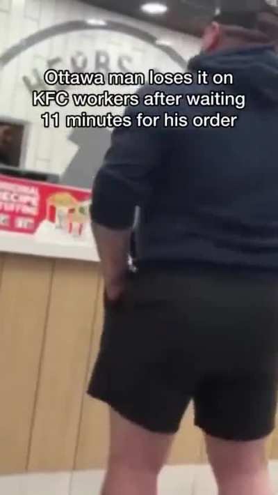 Canadian man loses his mind and turns to racism
