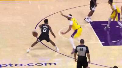 [Highlight] PG and-1 on AD, then a pull up 3 on DLo back to back (w/ replay)