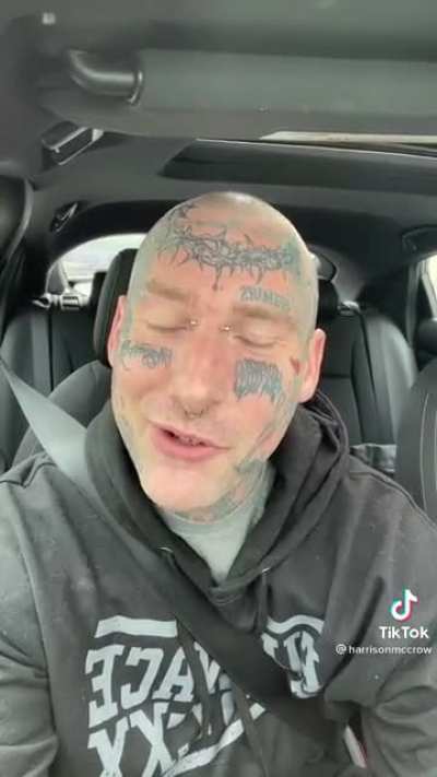Wholesome tattoo guy