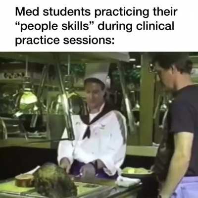Trying all these lines on the next mock patient.
