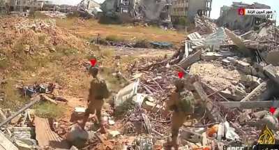 IDF soldiers patrolling khan yunis, Gaza 