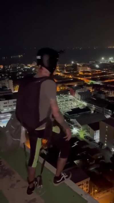 Daredevil's base jump goes wrong