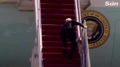 Mr. President, maybe try not jogging up into the 747.
