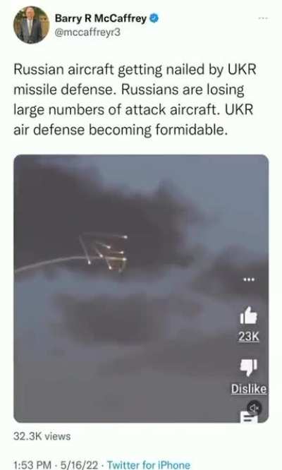 Retired US Army General Barry McCaffrey has posted footage from the game Arma 3, posing as the alleged 